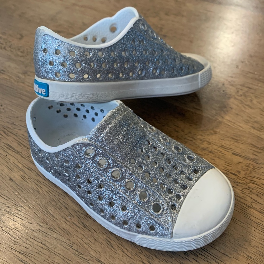 Girls Natives Jefferson Bling Silver Size c5
